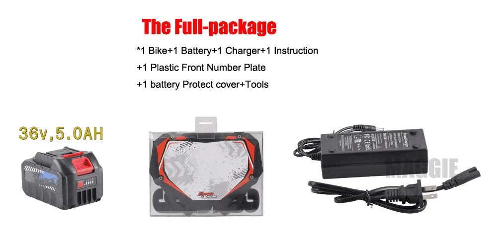KTX-066899 Children's Electric Balance Bike 16" Aluminum Alloy Rim 36V 350W, Disc Brake, Central Lithium Battery, 2 Speed Options