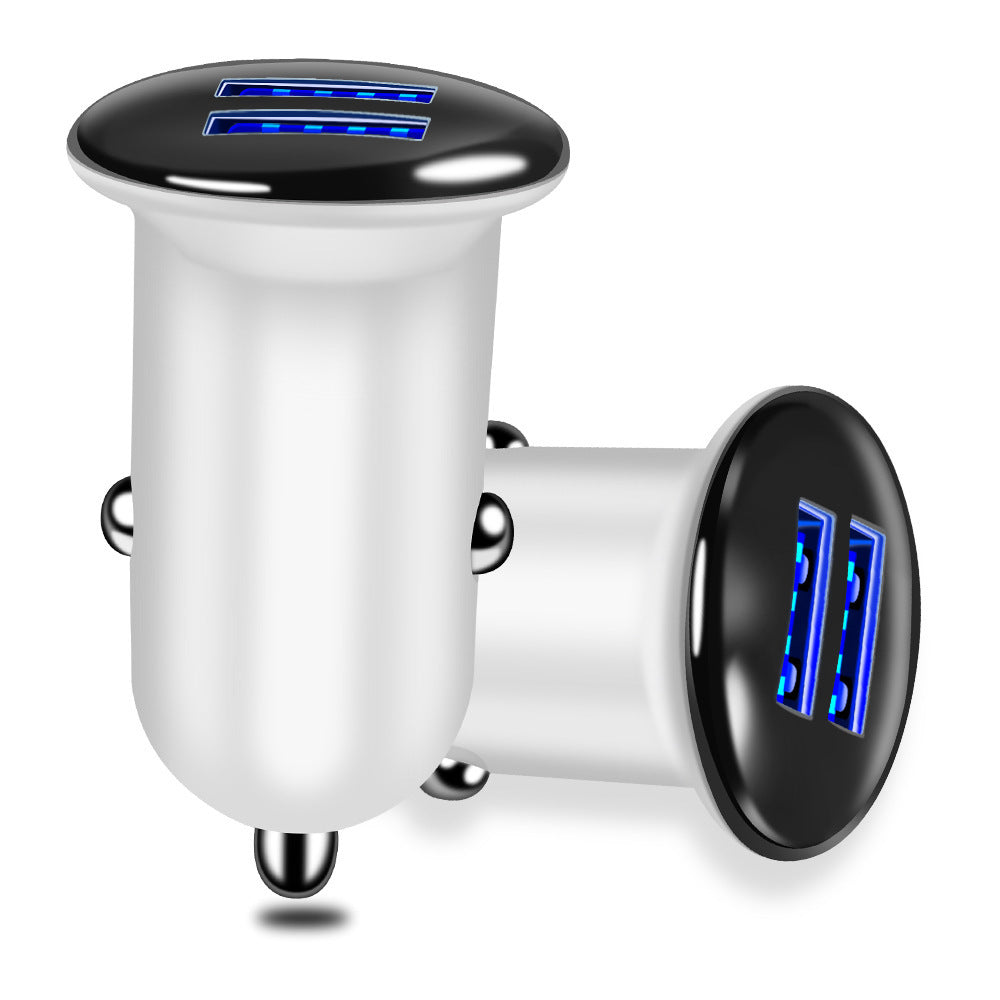 KTX-068691 Dual USB Car Charger with LED Indicator, 2100mA Output for Smartphones and Tablets
