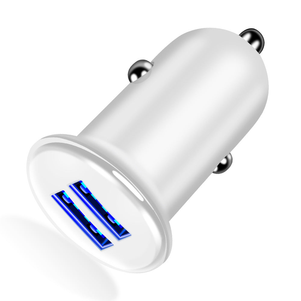 KTX-068691 Dual USB Car Charger with LED Indicator, 2100mA Output for Smartphones and Tablets
