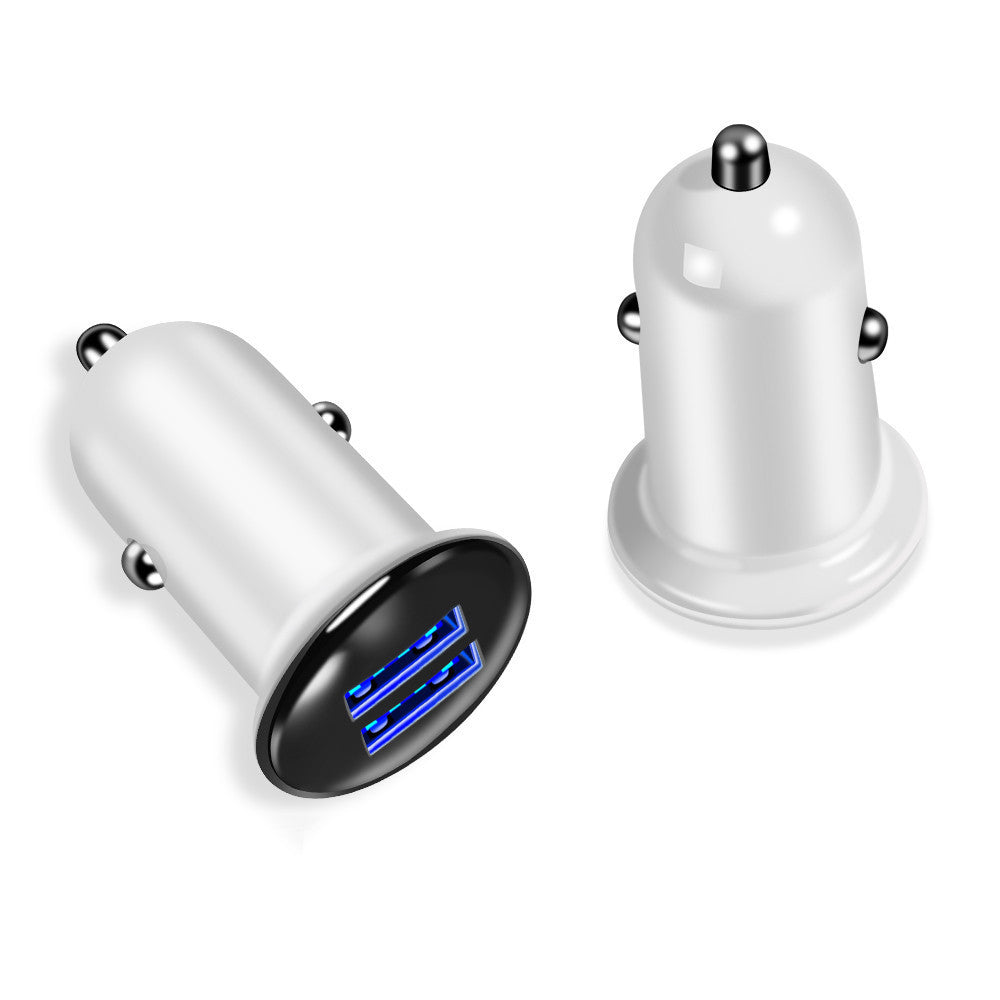 KTX-068691 Dual USB Car Charger with LED Indicator, 2100mA Output for Smartphones and Tablets