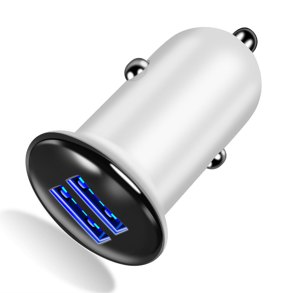 KTX-068691 Dual USB Car Charger with LED Indicator, 2100mA Output for Smartphones and Tablets