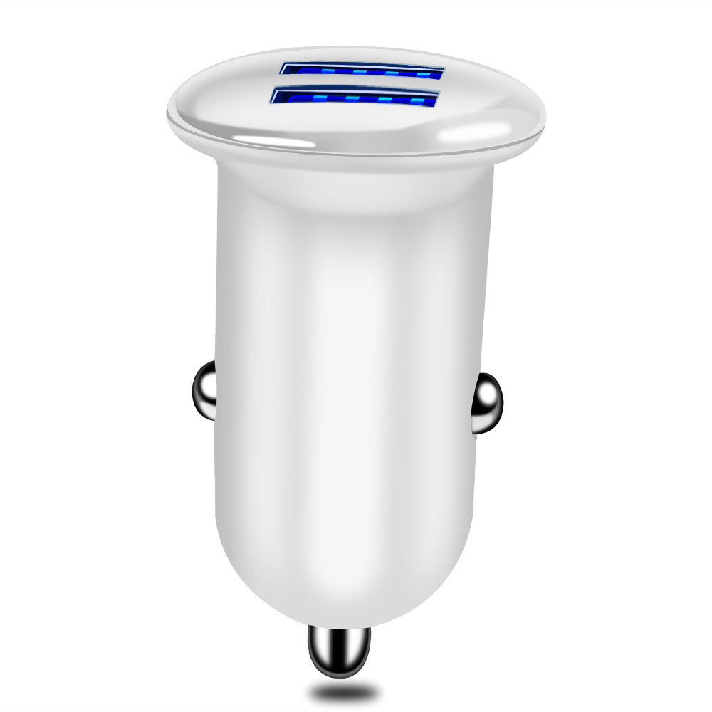 KTX-068691 Dual USB Car Charger with LED Indicator, 2100mA Output for Smartphones and Tablets