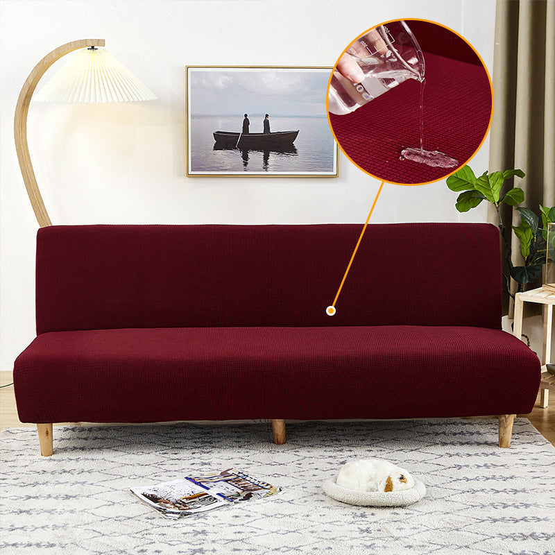 KTX-069587 Waterproof Armless Sofa Cover in Various Colors - Modern Dust Protection for Sofas 160-210cm