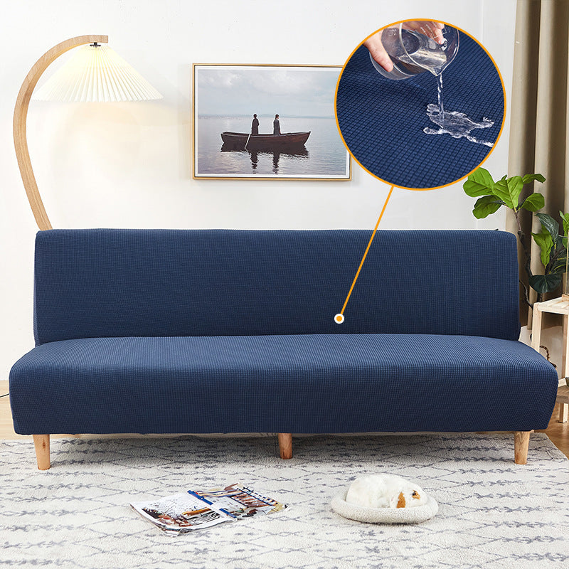 KTX-069587 Waterproof Armless Sofa Cover in Various Colors - Modern Dust Protection for Sofas 160-210cm