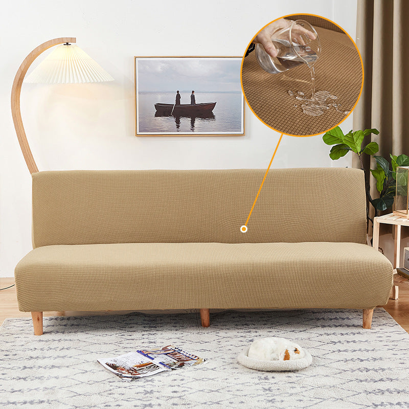KTX-069587 Waterproof Armless Sofa Cover in Various Colors - Modern Dust Protection for Sofas 160-210cm