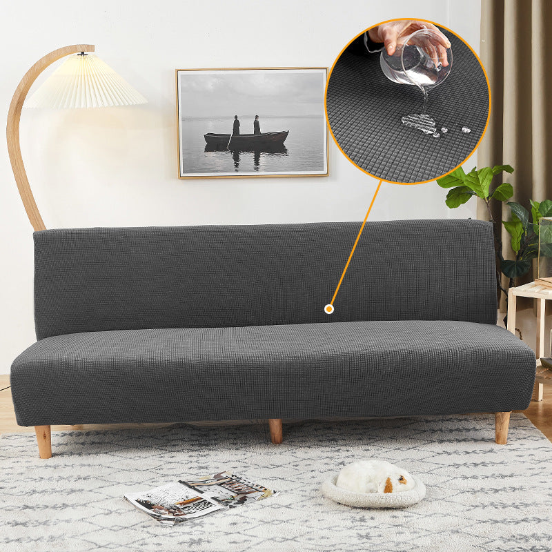KTX-069587 Waterproof Armless Sofa Cover in Various Colors - Modern Dust Protection for Sofas 160-210cm
