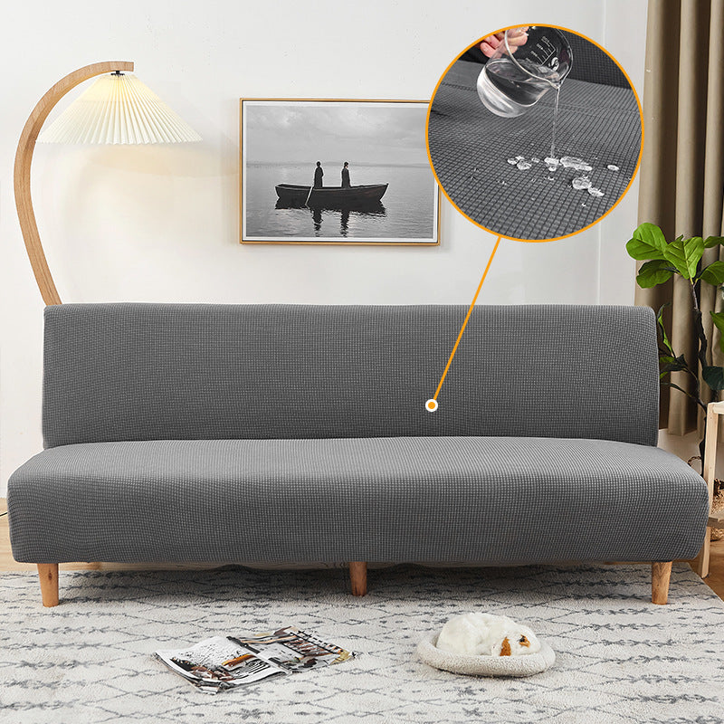 KTX-069587 Waterproof Armless Sofa Cover in Various Colors - Modern Dust Protection for Sofas 160-210cm