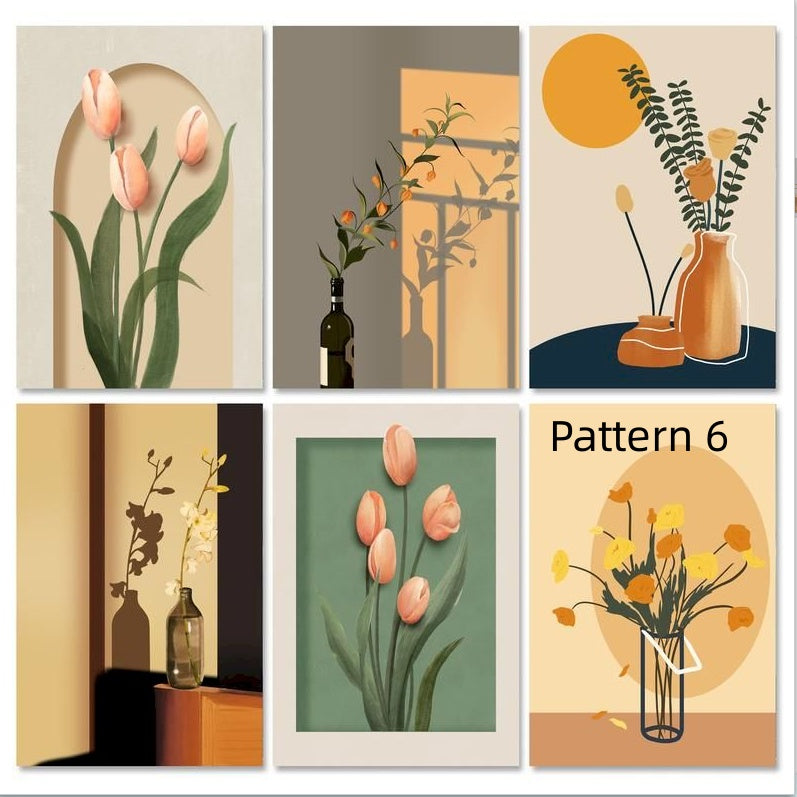 KTX-069715 Frameless Digital Oil Painting on Linen – Hand-Drawn Artwork Set