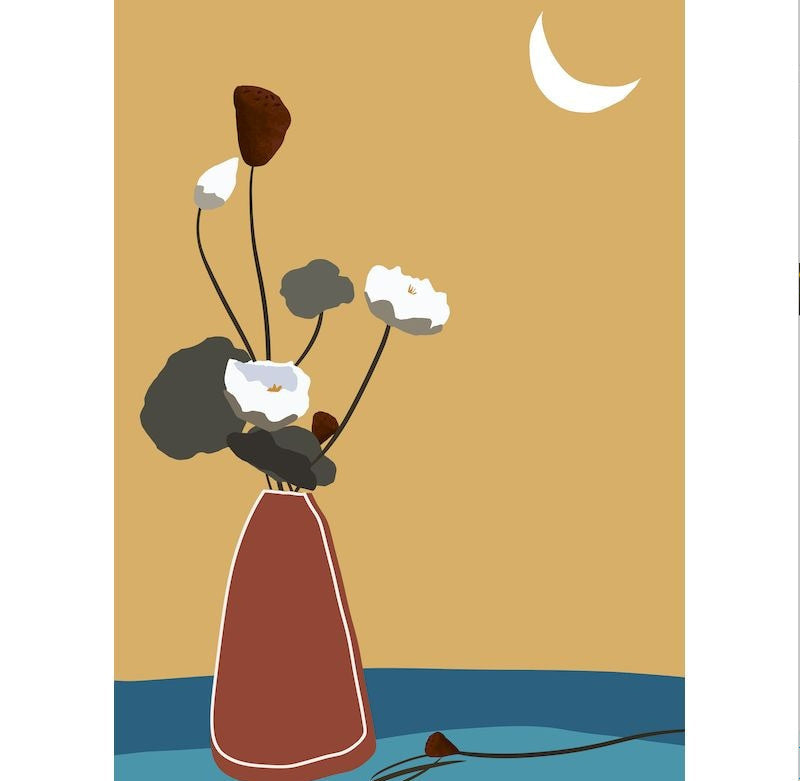 KTX-069715 Frameless Digital Oil Painting on Linen – Hand-Drawn Artwork Set