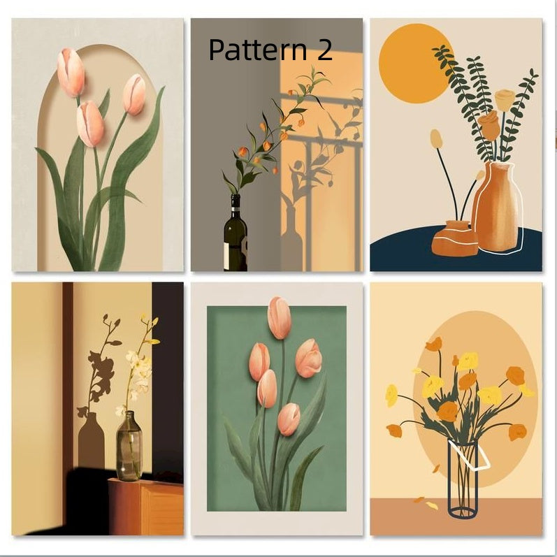 KTX-069715 Frameless Digital Oil Painting on Linen – Hand-Drawn Artwork Set