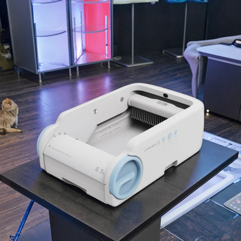 KTX-070227 Self-Cleaning Cat Litter Box with Large Capacity, Odor-Proof Design and Easy Clean Features