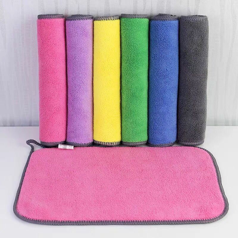 KTX-071507 Thick Microfiber Absorbent Cleaning Rags for Streak-Free Glass Shine