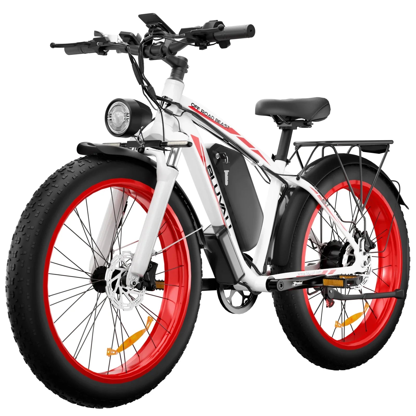 KTX-071635 26" 4.0 Fat Tire Electric Bike with 1000W Motor, 48V Lithium Battery, 7-Speed Gears, and Hydraulic Disc Brakes