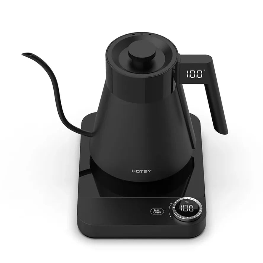 KTX-071699 Automatic Turkish Coffee Maker with 1.5L Capacity and Stainless Steel Gooseneck Kettle, Featuring Temperature Control and Keep Warm Function
