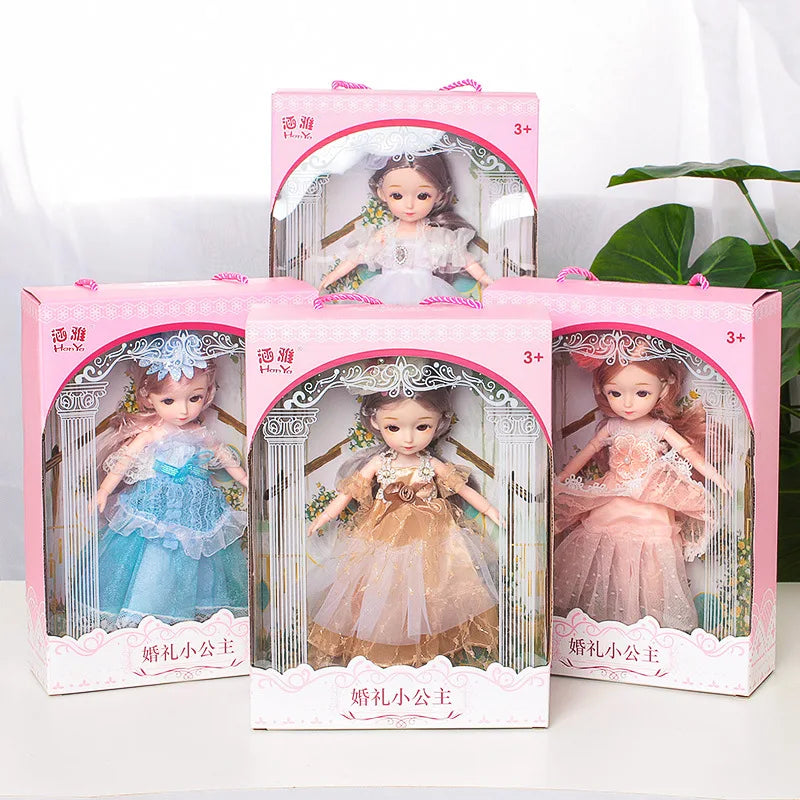 KTX-071763 Fantasy Princess Doll Set for Kids - Multi-Style Playhouse Toy Gift Box