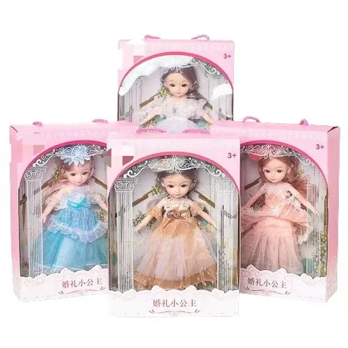 KTX-071763 Fantasy Princess Doll Set for Kids - Multi-Style Playhouse Toy Gift Box