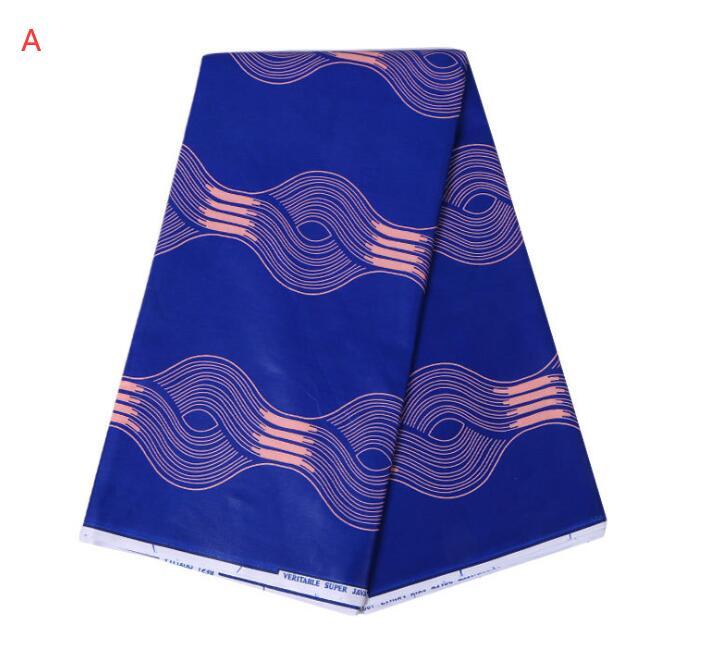 KTX-071763 Vibrant 100% Cotton African Wax Fabric - 6 Yards (5.5 Meters) Uncut