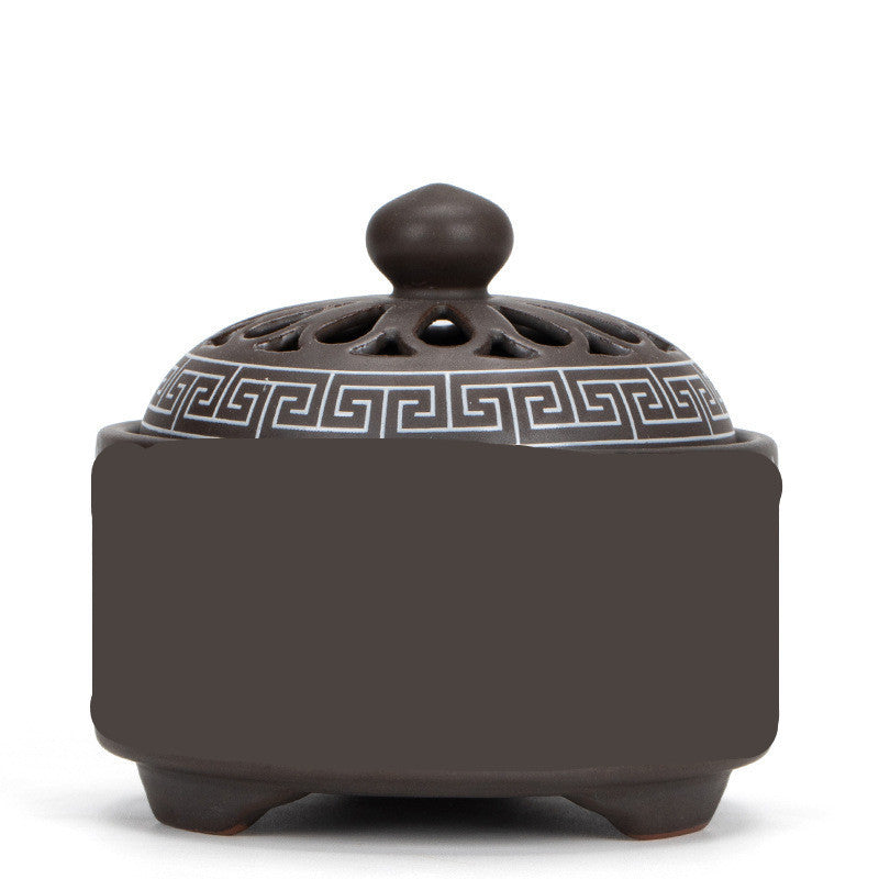 KTX-072019 Ceramic Cloisonne Incense Burner - Handmade Classic Design with Enamel Finishing