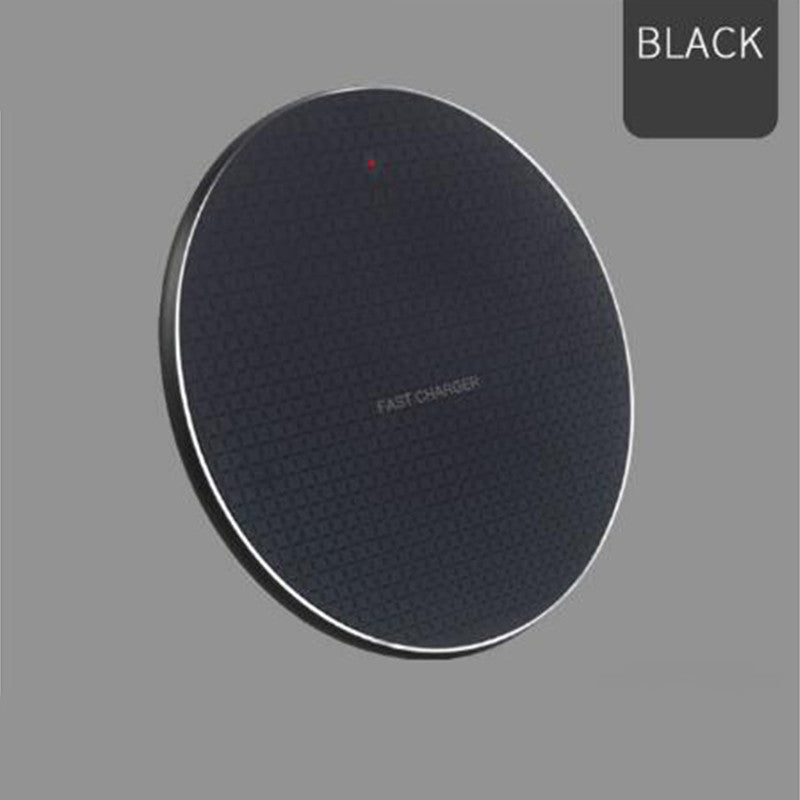KTX-072147 Ultra-thin Round Wireless Charger, 10W Aluminum Alloy, Multiple Colors Available