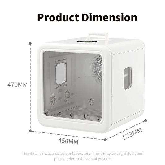 KTX-072339 Eco-Friendly 70L Pet Hair Drying Cabinet for Cats and Small Animals - Low Noise, Multiple Time Settings
