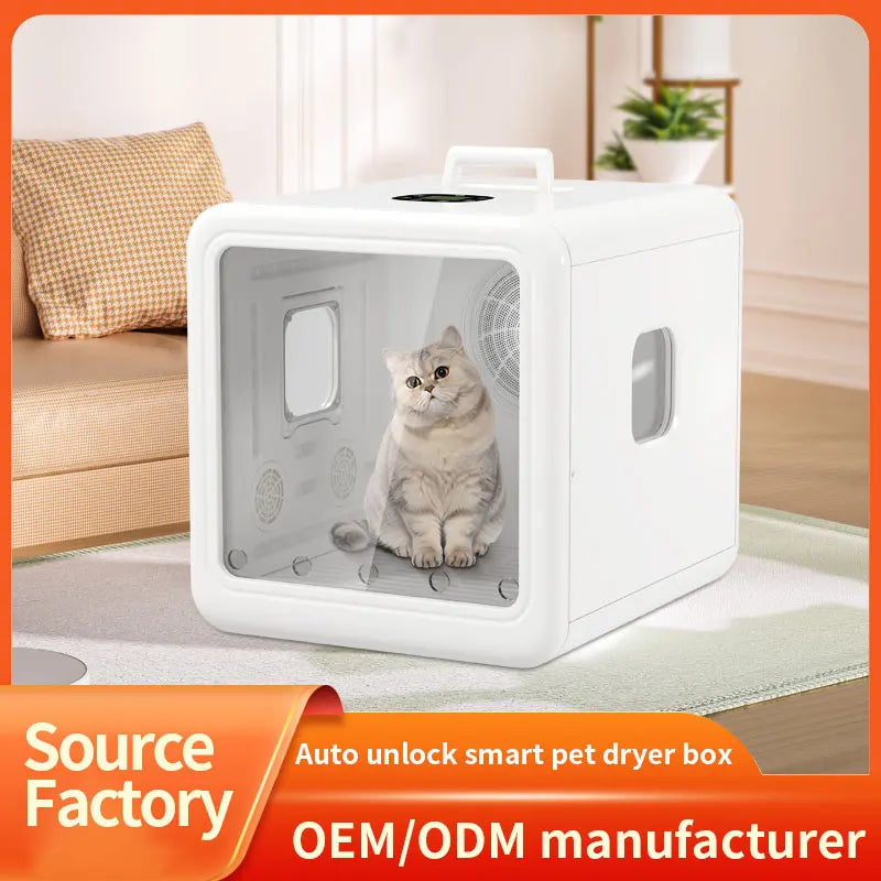 KTX-072339 Eco-Friendly 70L Pet Hair Drying Cabinet for Cats and Small Animals - Low Noise, Multiple Time Settings