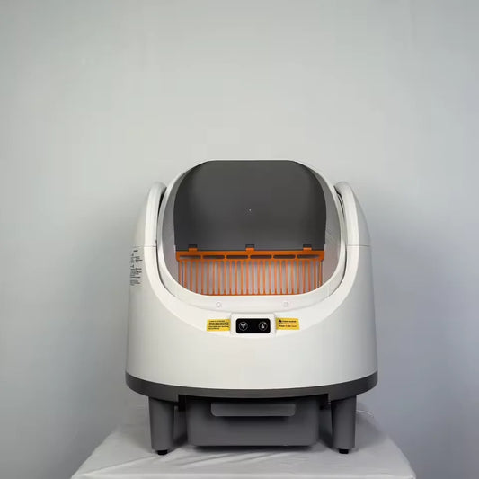 KTX-072531 Smart Cat Litter Box with Dual Channel Automatic Cleaning and UV Deodorizing - 68L Capacity