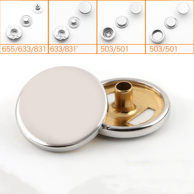 KTX-072915 Alloy Round Snap Buttons for Jackets and Denim Clothing – Stylish and Versatile