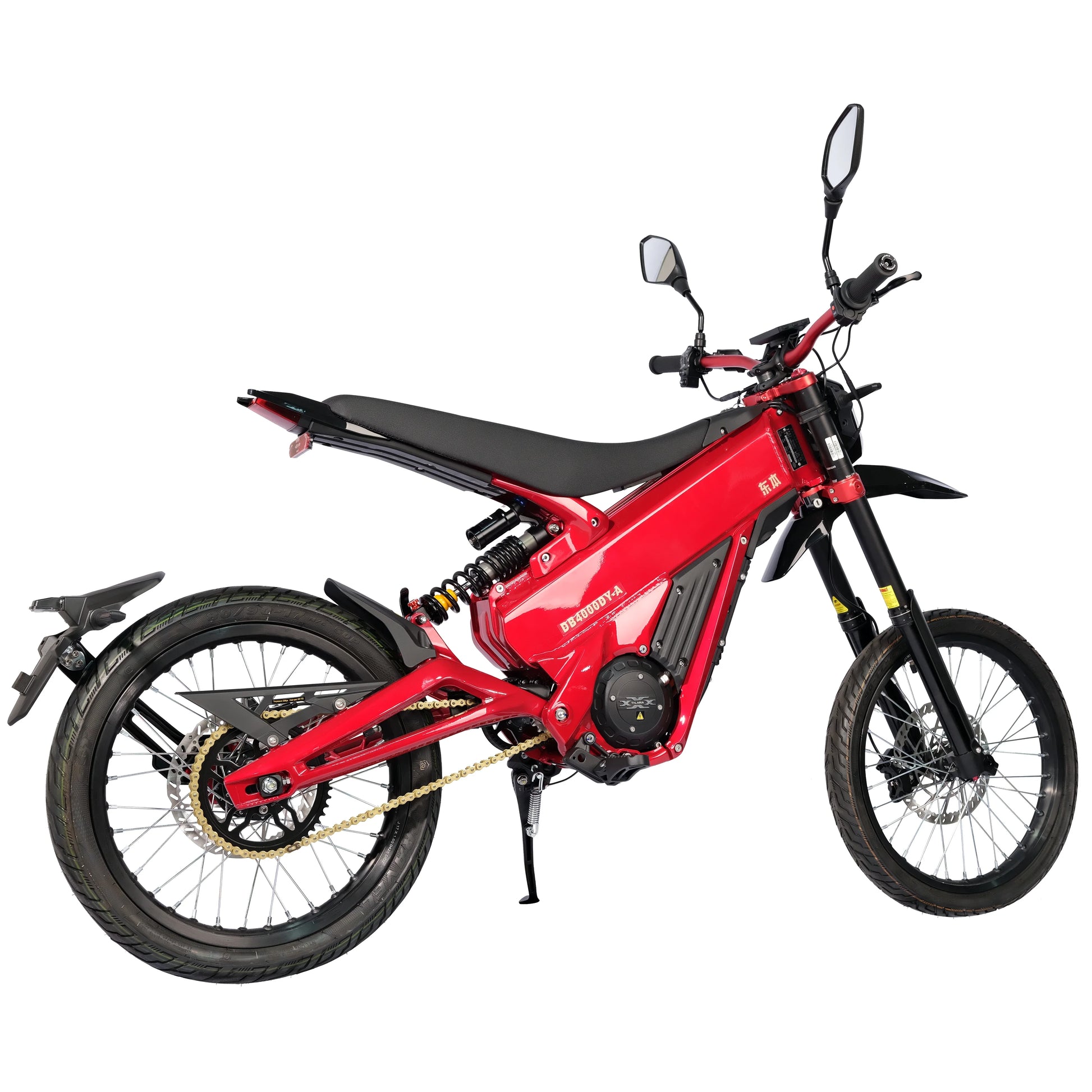 KTX-073171 Off-Road Electric Dirt Bike 60V 6500W Middrive with Long Range 40Ah Battery and Dual Hydraulic Suspension