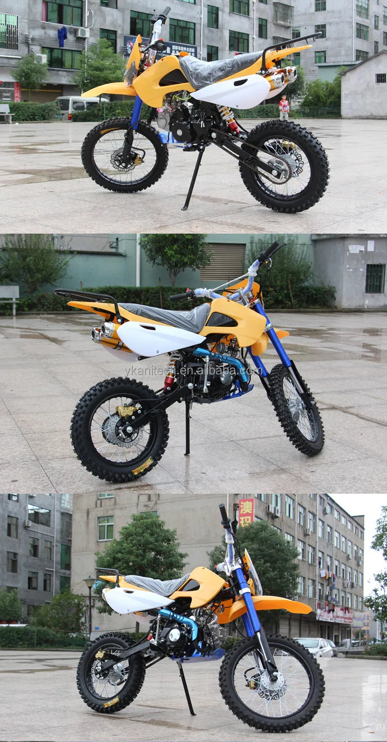 KTX-073811 110cc-250cc Off-Road Mini Dirt Bike, 4-Stroke Engine, Hydraulic Suspension, Disc Brakes