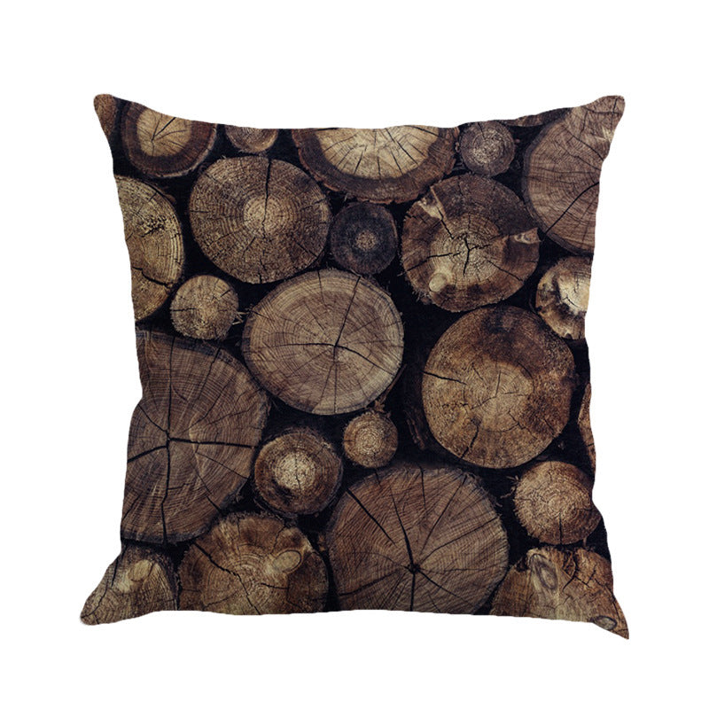 KTX-074067 Floral Linen Cushion Cover with Pillowcase - Modern 45x45cm Design