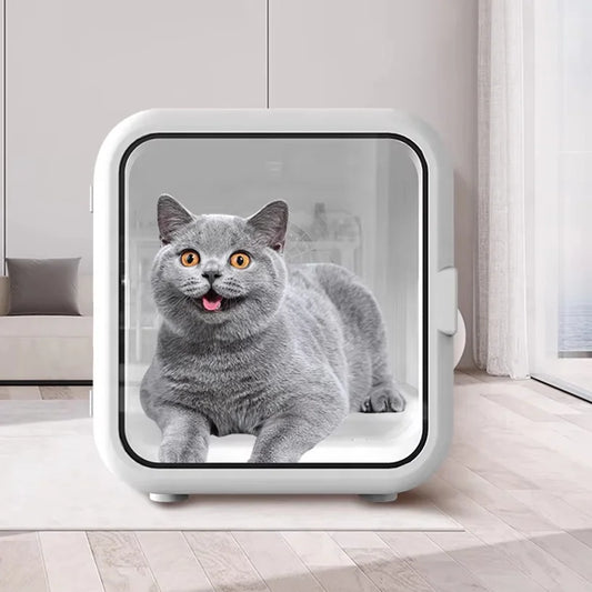 KTX-074643 Adjustable Speed Silent Pet Hair Dryer Box for Dogs and Cats - Nature Wind Design