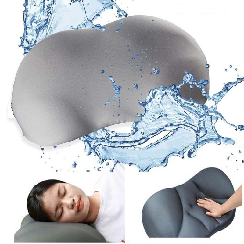KTX-076371 Ergonomic Foam Particle Pillow with Free Pillowcase and Machine-Washable Design