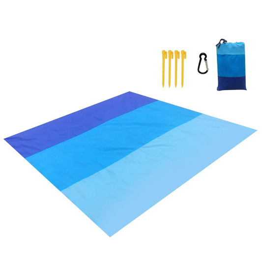 KTX-076371 Ultra-Light Waterproof Beach Mat for 2-6 People - Moisture-Proof Polyester Fabric, Multiple Sizes and Color Options