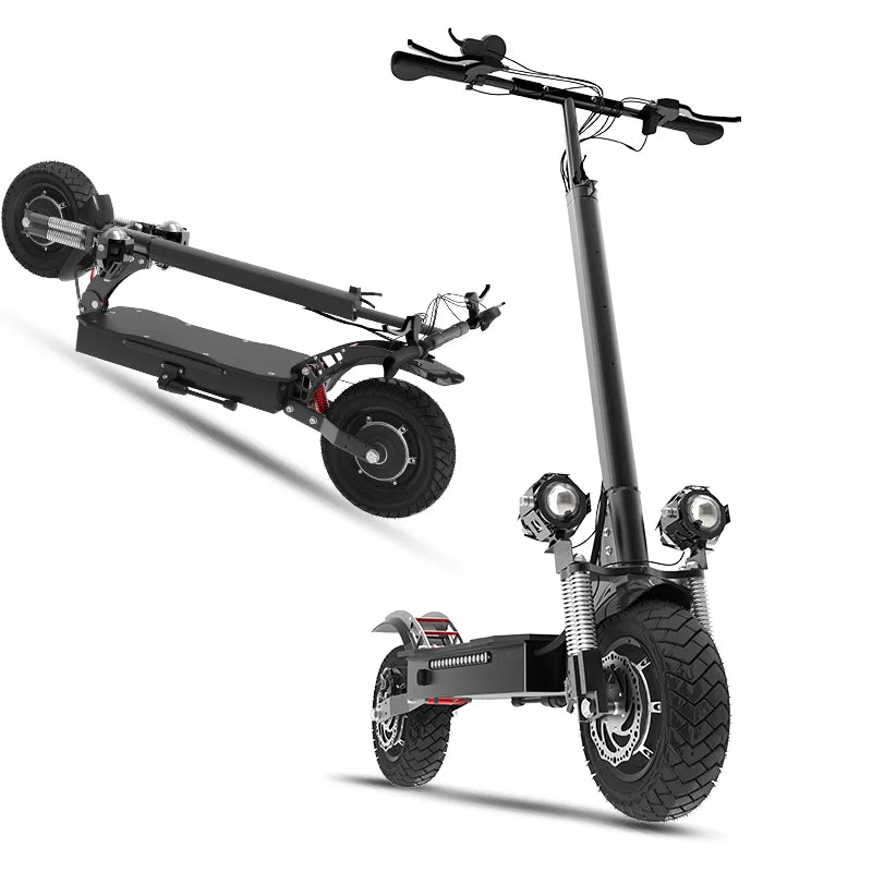 KTX-076563 JUESHUAI X700 Foldable Electric Scooter with Dual 3200W Motors, 45 MPH, 50 Miles Range, Waterproof Design, Full Suspension