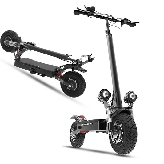 KTX-076563 JUESHUAI X700 Foldable Electric Scooter with Dual 3200W Motors, 45 MPH, 50 Miles Range, Waterproof Design, Full Suspension