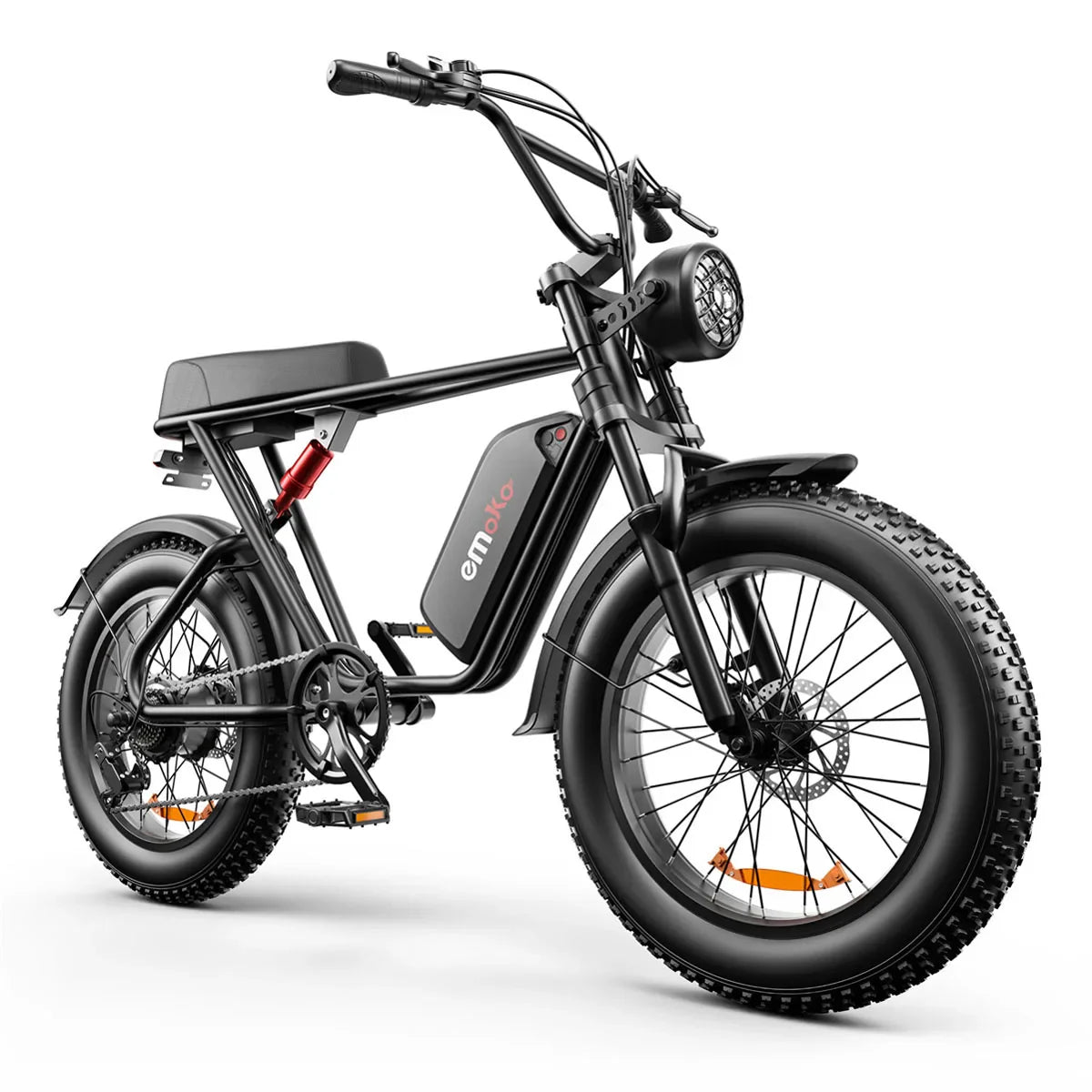 KTX-077011 1000W Dual Motor Fat Tire Electric Bike, 7-Speed, 48V Lithium Battery, Integrated Steel Frame, Max Speed 50km/h
