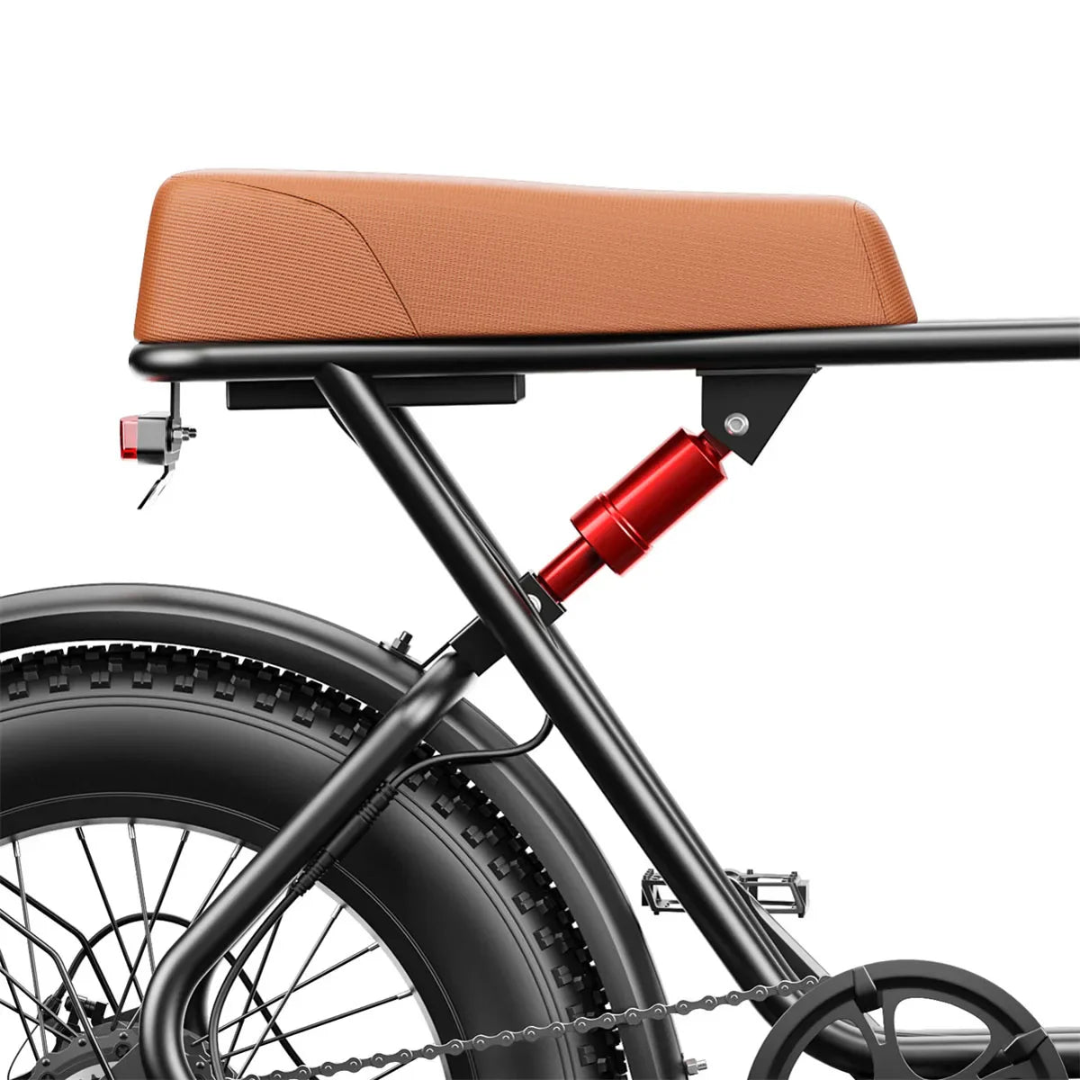 KTX-077011 1000W Dual Motor Fat Tire Electric Bike, 7-Speed, 48V Lithium Battery, Integrated Steel Frame, Max Speed 50km/h