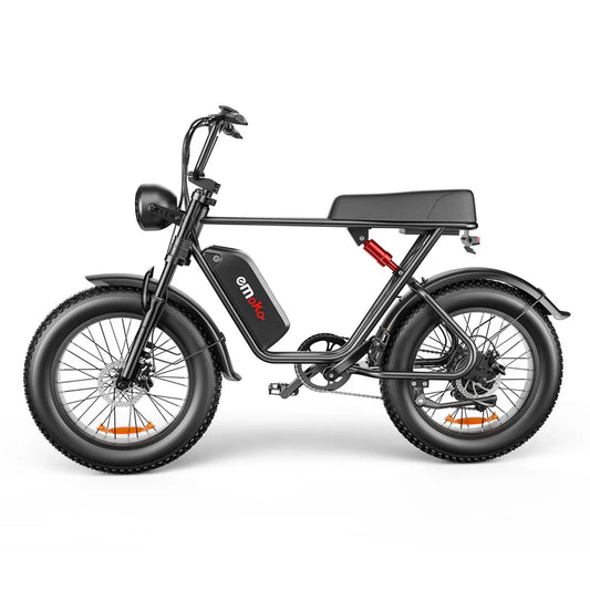 KTX-077011 1000W Dual Motor Fat Tire Electric Bike, 7-Speed, 48V Lithium Battery, Integrated Steel Frame, Max Speed 50km/h
