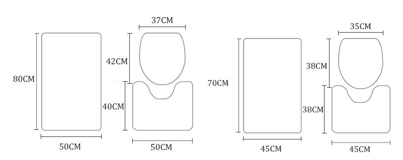 KTX-077395 Modern Nordic Abstract Polyester Waterproof Shower Curtain