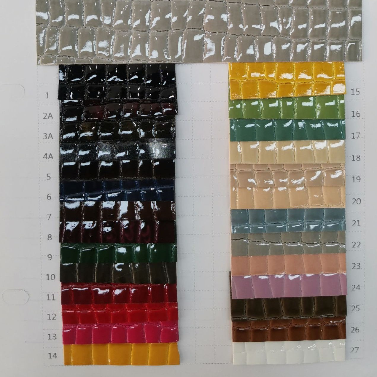 KTX-077523 Bubble Gum High-Gloss PU Leather Fabric - 140cm Wide, Stone Texture