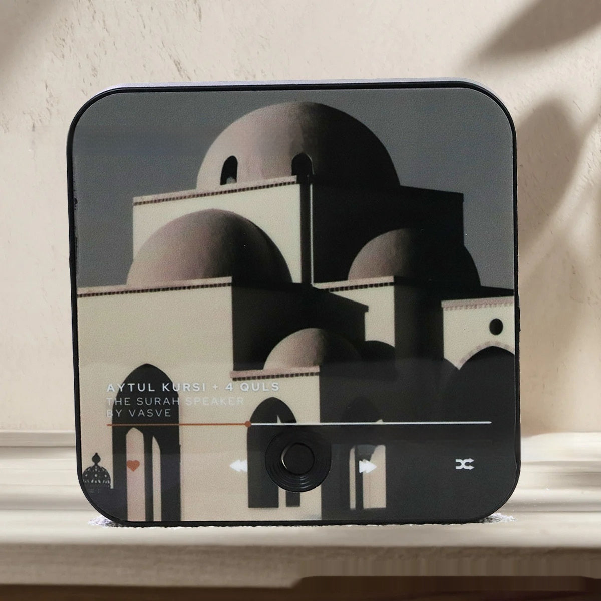 KTX-077779 Quran Music Box Refrigerator Magnet with USB Charging, 30 Play Capacity, ABS Material