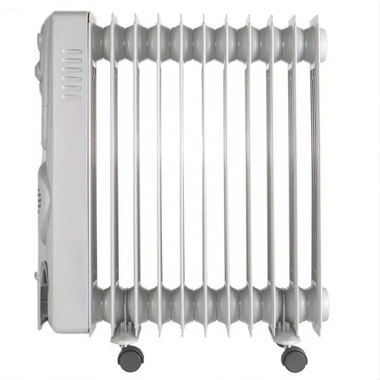 KTX-078611 2900W Oil Filled Radiator with Adjustable Thermostat for Fast and Quiet Whole-Room Heating