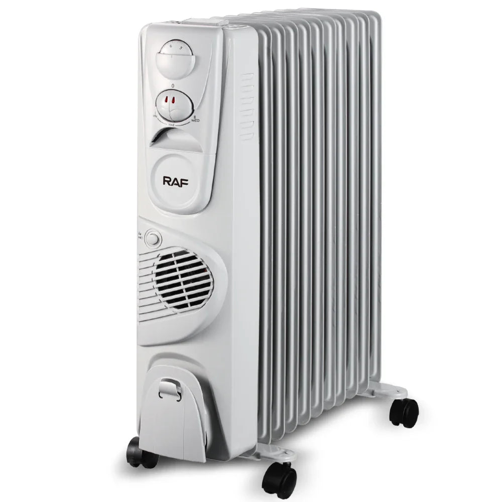KTX-078611 2900W Oil Filled Radiator with Adjustable Thermostat for Fast and Quiet Whole-Room Heating
