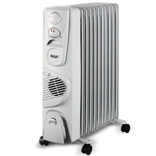 KTX-078611 2900W Oil Filled Radiator with Adjustable Thermostat for Fast and Quiet Whole-Room Heating