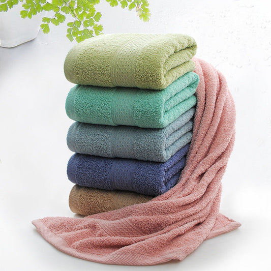 KTX-079571 Thick Cotton Bath and Beach Towel - Soft and Absorbent Design