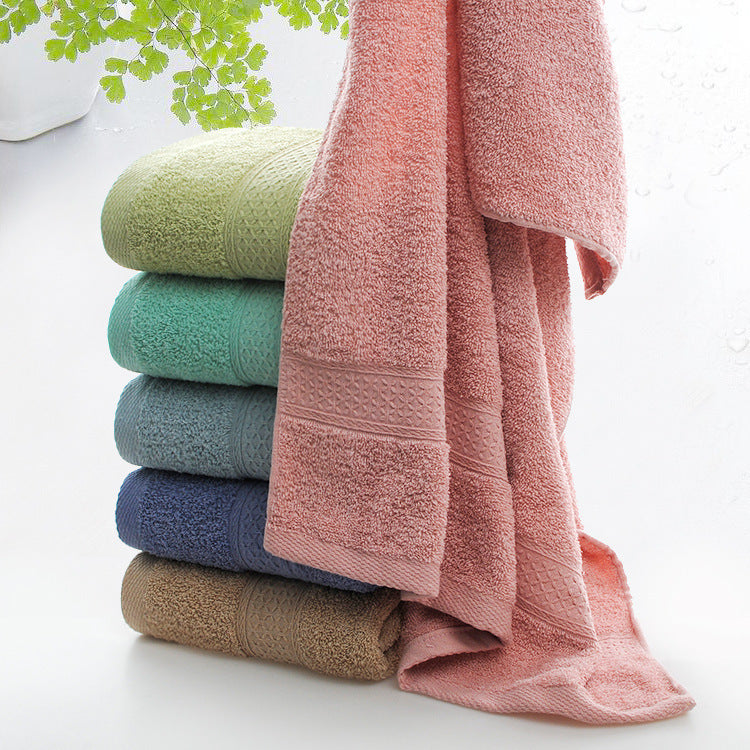 KTX-079571 Thick Cotton Bath and Beach Towel - Soft and Absorbent Design