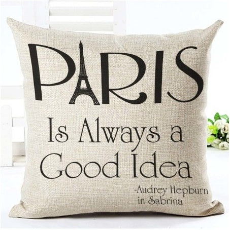 KTX-079827 Nordic Style Black and White Letter Pillowcase - Soft Short Plush Cushion Cover 45x45cm