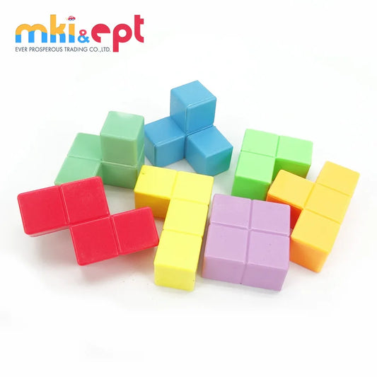 Kids 3x3 Plastic Puzzle Cube Educational Toy, 5x5 cm, Cartoon Style, for Ages 2-4