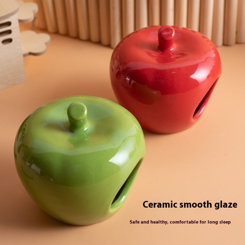 KTX-080275 Ceramic Hamster Nest Shelter for All Seasons - Available in Red and Green