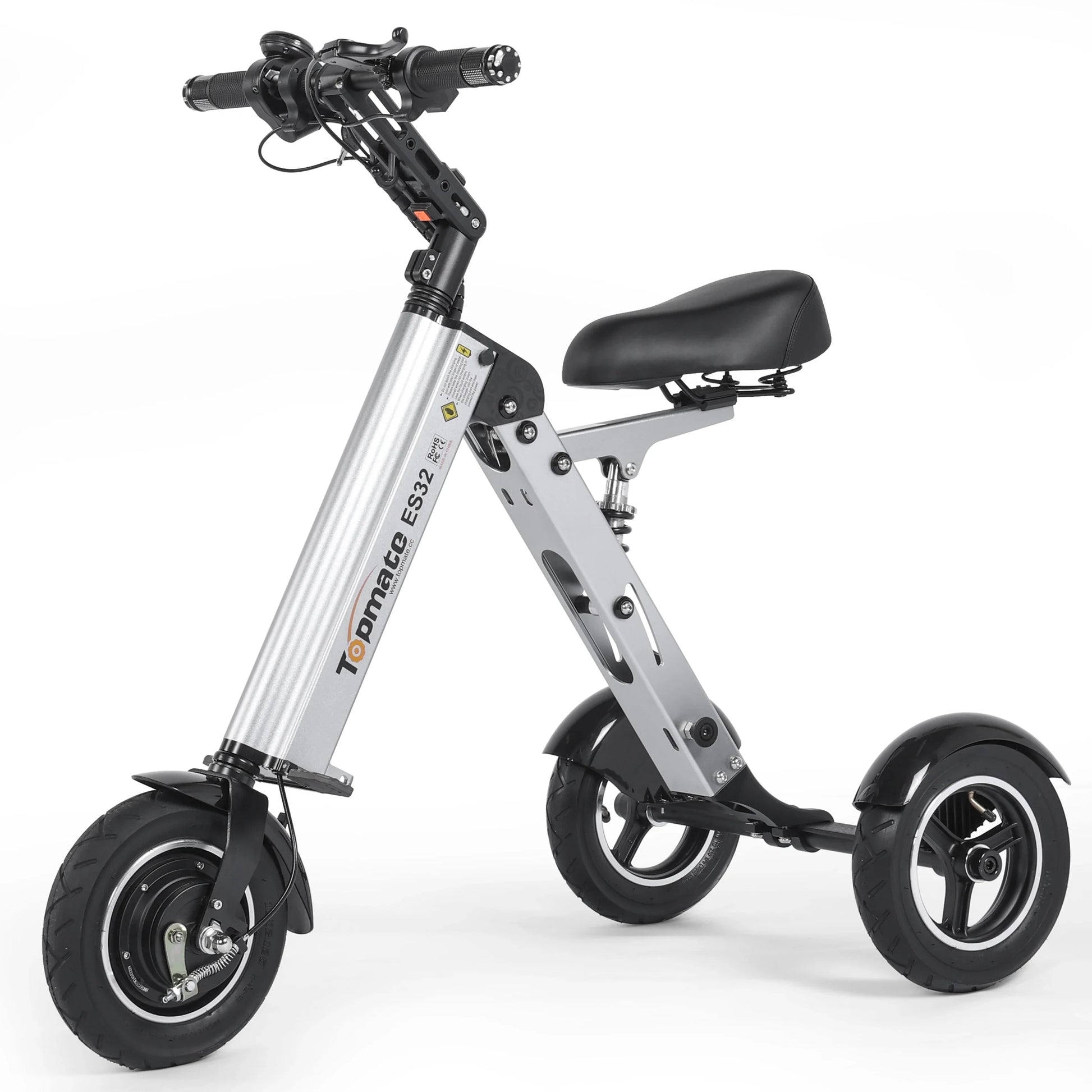 KTX-080339 Electric Tricycle Mobility Scooter with 10-Inch Tires, 250W Motor, Foldable Design, and Reverse Function